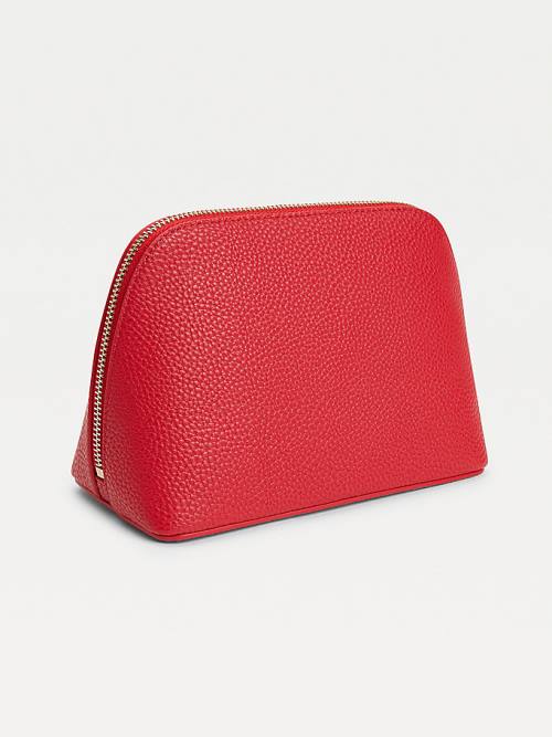 Tommy Hilfiger Logo Washbag Tassen Dames Rood | TH702PSC