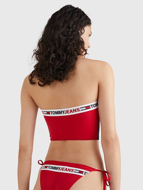 Tommy Hilfiger Longline Bandeau Bikini Top Zwemkleding Dames Blauw | TH768ARJ