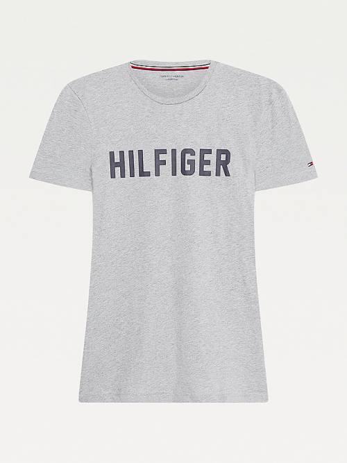 Tommy Hilfiger Lounge Logo Organic Katoenen Pyjamas Heren Grijs | TH942UHP