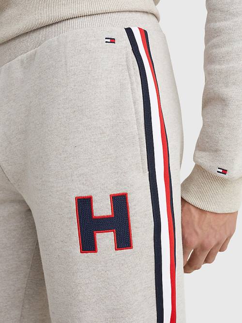 Tommy Hilfiger Lounge Signature Tape Joggers Pyjamas Heren Beige | TH657AUB