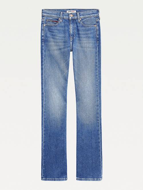 Tommy Hilfiger Maddie Mid Rise Bootcut Faded Jeans Dames Denim | TH046PXR