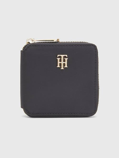 Tommy Hilfiger Medium Card Portefeuille Dames Zwart | TH819LQI