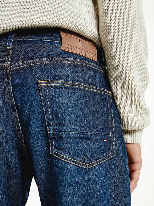 Tommy Hilfiger Mercer Straight Faded Jeans Heren Denim | TH217ZGU