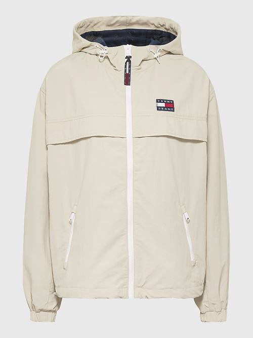 Tommy Hilfiger Met Capuchon Chicago Windbreaker Jassen Dames Beige | TH365WKU