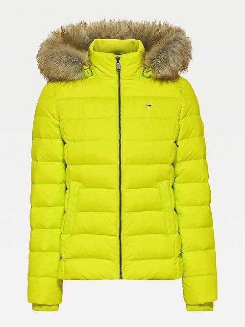 Tommy Hilfiger Met Capuchon Down Jassen Dames Groen | TH305PKG