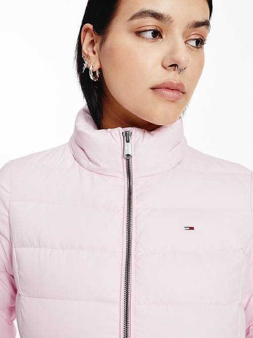 Tommy Hilfiger Met Capuchon Down Jassen Dames Roze | TH685WFG