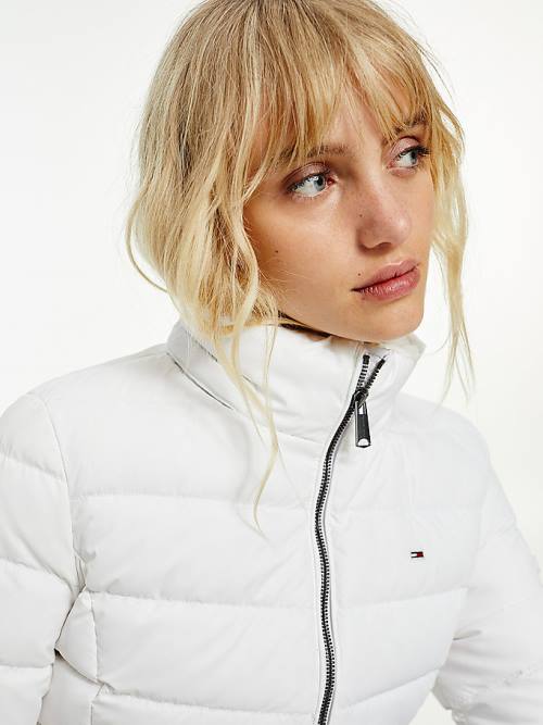 Tommy Hilfiger Met Capuchon Down Jassen Dames Wit | TH721KZP