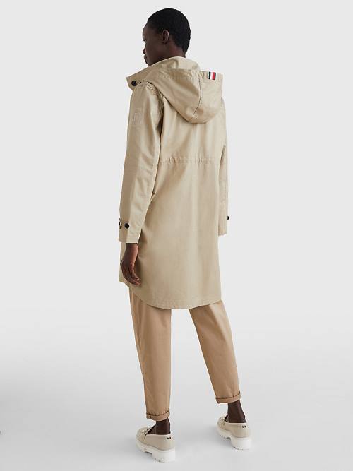 Tommy Hilfiger Met Capuchon Regatta Parka Jassen Dames Beige | TH289SYR