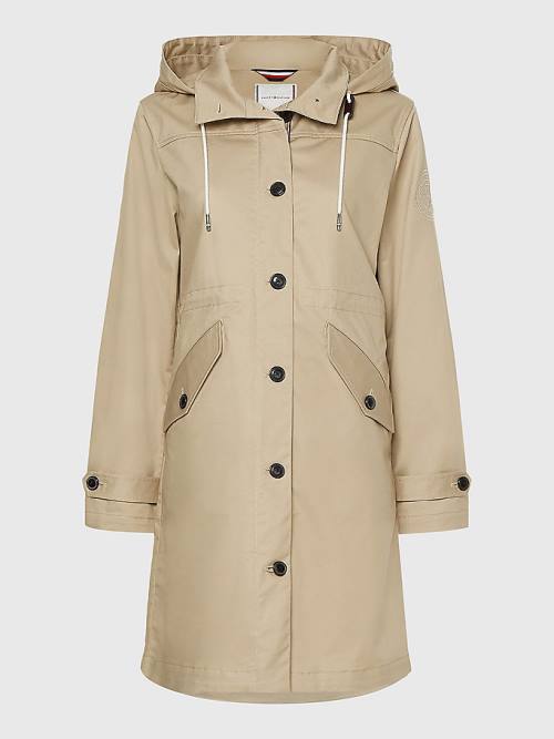 Tommy Hilfiger Met Capuchon Regatta Parka Jassen Dames Beige | TH289SYR