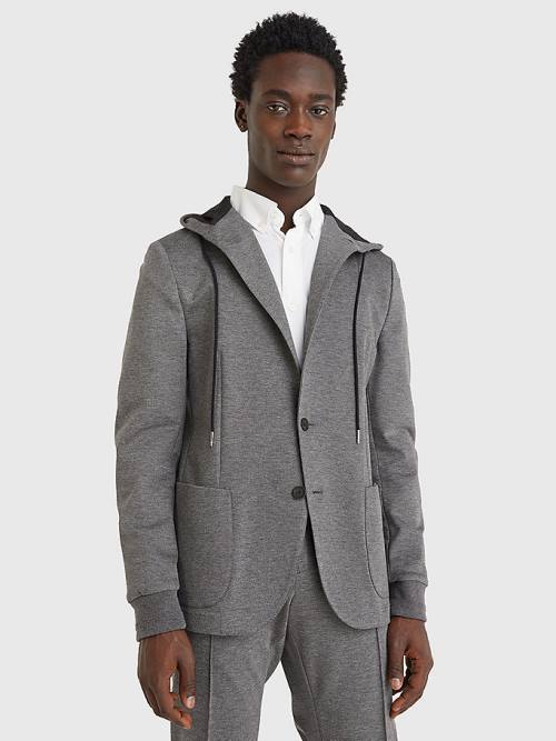 Tommy Hilfiger Met Capuchon Unconstructed Blazer Heren Grijs | TH638LZS