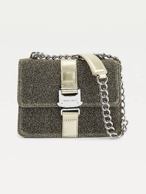 Tommy Hilfiger Metallic Crossover Tassen Dames Goud | TH831XER