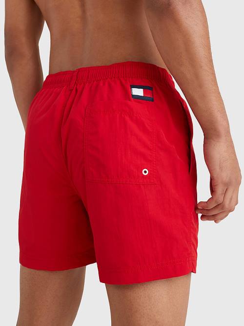 Tommy Hilfiger Mid Length Drawstring Shorts Zwemkleding Heren Rood | TH635GIO