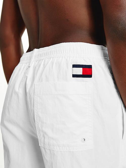 Tommy Hilfiger Mid Length Drawstring Shorts Zwemkleding Heren Wit | TH792VAS