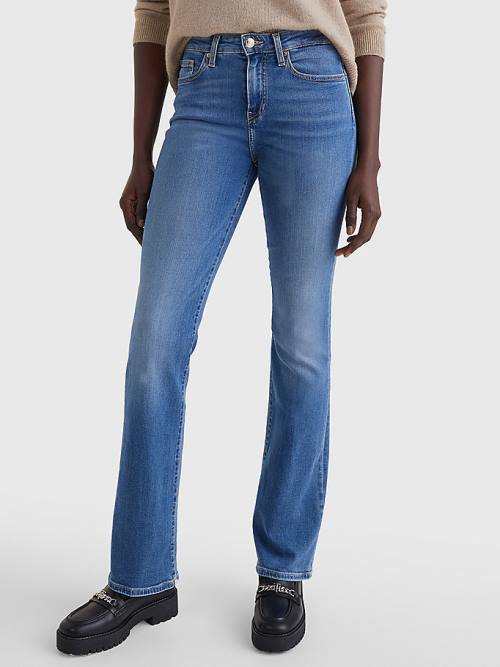 Tommy Hilfiger Mid Rise Bootcut Jeans Dames Denim | TH729DTO