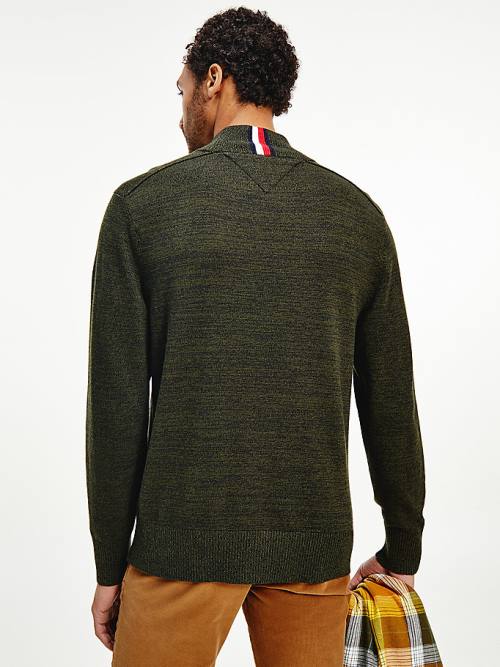 Tommy Hilfiger Mock Turtleneck Relaxed Fit Jumper Truien Heren Bruin | TH865NMV