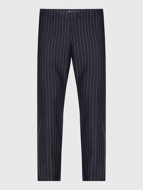 Tommy Hilfiger Modern Bleecker Stripe Slim Broek Heren Blauw | TH536ZEN