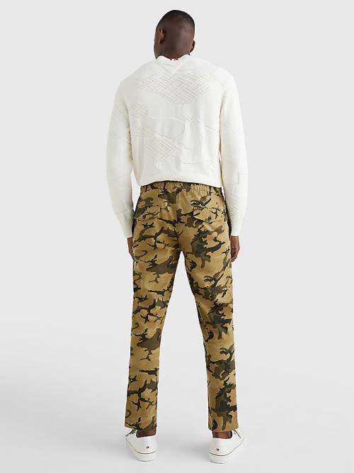 Tommy Hilfiger Modern Camo Tapered Fit Broek Heren Khaki | TH673SZE