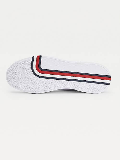 Tommy Hilfiger Modern Cupsole Leren Sneakers Heren Wit | TH630ZSA