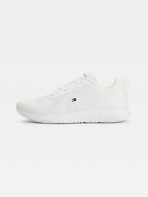 Tommy Hilfiger Modern Lichtgewicht Mesh Sneakers Heren Wit | TH207CLS