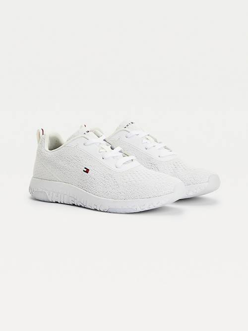 Tommy Hilfiger Modern Lichtgewicht Mesh Sneakers Heren Wit | TH207CLS