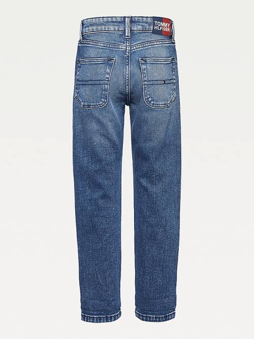 Tommy Hilfiger Modern Straight Embroidery Jeans Jongens Denim | TH940XMQ