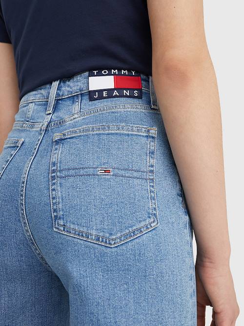 Tommy Hilfiger Mom Ultra High Rise Tapered Jeans Dames Denim | TH415VXH