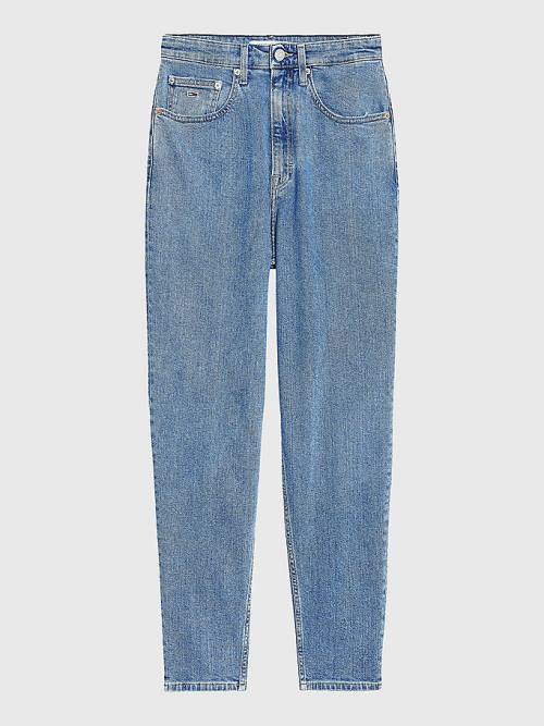 Tommy Hilfiger Mom Ultra High Rise Tapered Jeans Dames Denim | TH415VXH