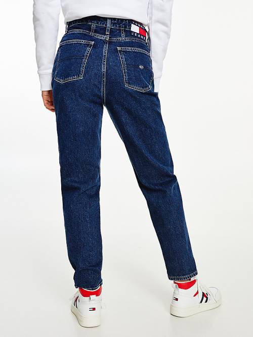 Tommy Hilfiger Mom Ultra High Rise Tapered Jeans Dames Denim | TH461JAV