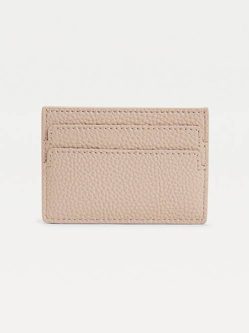 Tommy Hilfiger Monogram Card Holder Portefeuille Dames Beige | TH182CPU