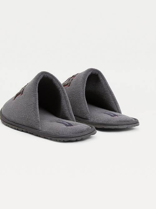 Tommy Hilfiger Monogram Home Slippers Heren Grijs | TH389YIZ