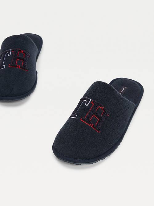 Tommy Hilfiger Monogram Home Slippers Heren Blauw | TH861IRT