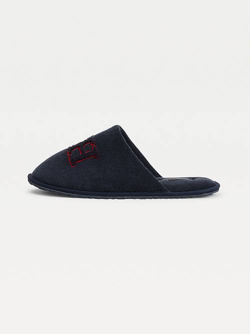 Tommy Hilfiger Monogram Home Slippers Heren Blauw | TH861IRT