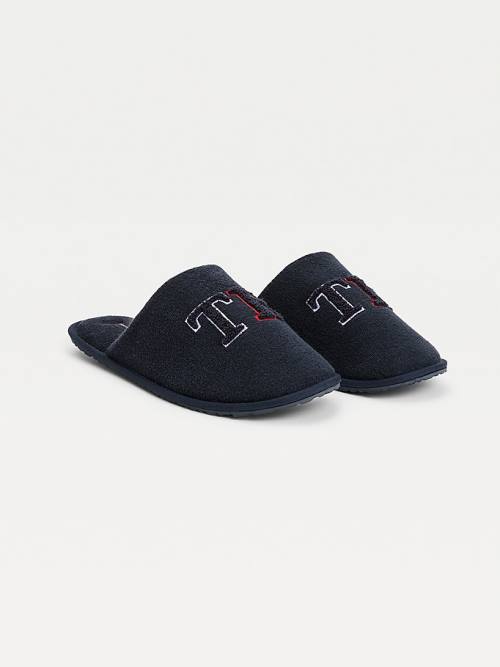 Tommy Hilfiger Monogram Home Slippers Heren Blauw | TH861IRT