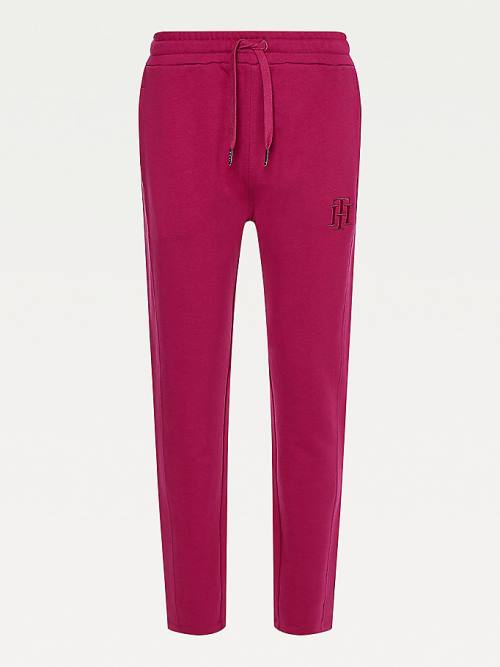 Tommy Hilfiger Monogram Joggers Broek Dames Rood | TH368DYI