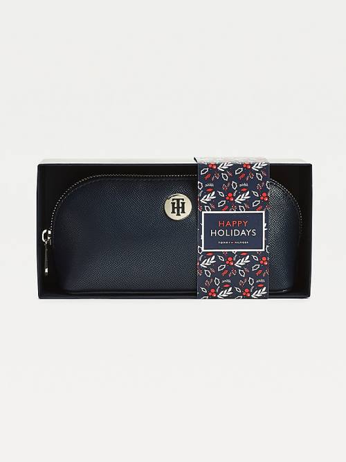 Tommy Hilfiger Monogram Makeup Bag Gift Set Hoeden Dames Blauw | TH480DLU