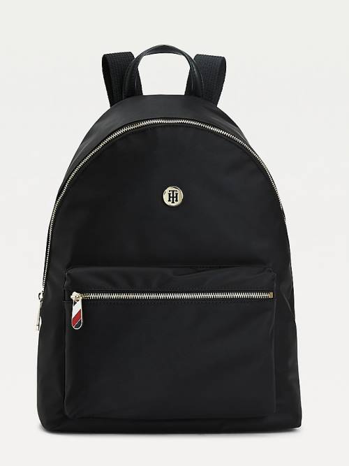 Tommy Hilfiger Monogram Recycled Backpack Tassen Dames Zwart | TH402IAZ