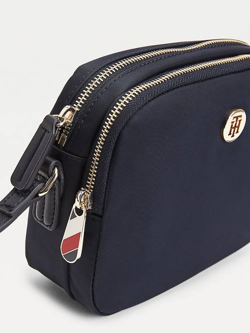 Tommy Hilfiger Monogram Recycled Crossover Tassen Dames Blauw | TH547KAO