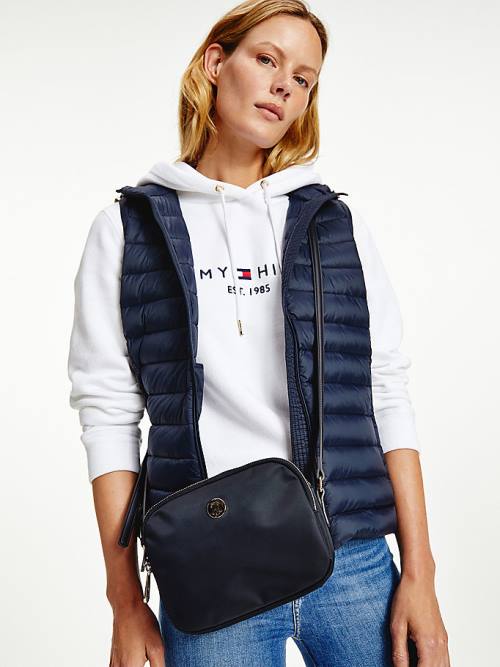 Tommy Hilfiger Monogram Recycled Crossover Tassen Dames Blauw | TH547KAO