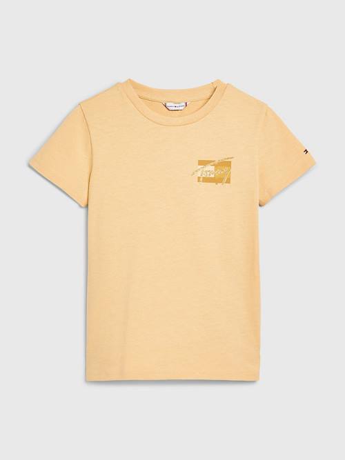 Tommy Hilfiger Natural Dye T-shirts Meisjes Geel | TH325BLW