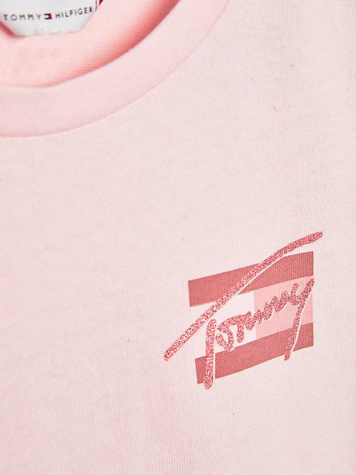 Tommy Hilfiger Natural Dye T-shirts Meisjes Roze | TH491EAY