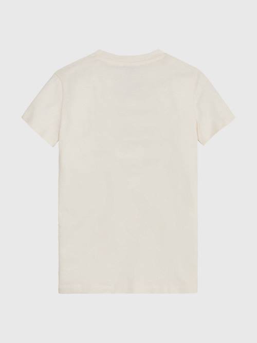 Tommy Hilfiger Natural Dye T-shirts Meisjes Wit | TH594ESA