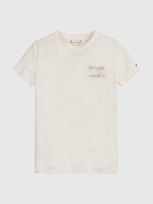 Tommy Hilfiger Natural Dye T-shirts Meisjes Wit | TH594ESA