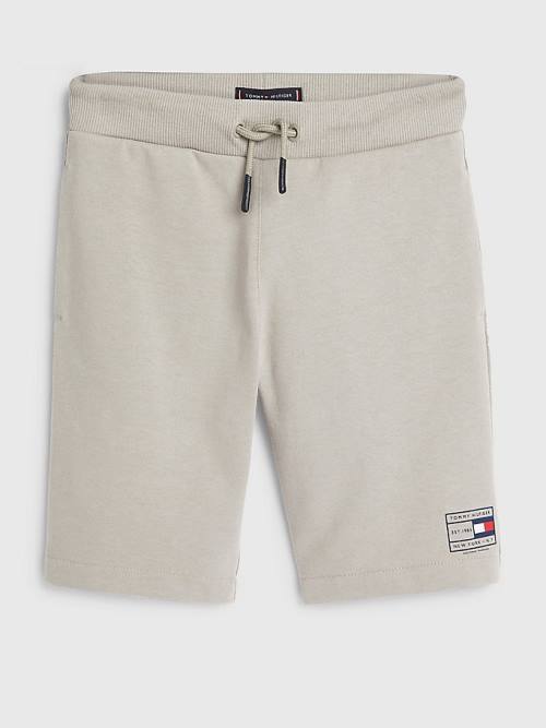 Tommy Hilfiger Natural Earth Dye Sweat Shorts Broek Jongens Grijs | TH071UIM