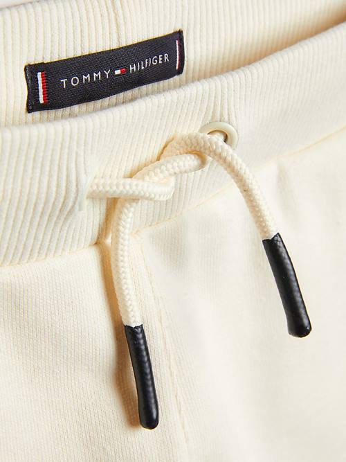 Tommy Hilfiger Natural Earth Dye Sweat Shorts Broek Jongens Wit | TH356XVA