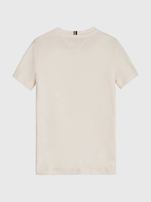 Tommy Hilfiger Natural Earth Dye T-shirts Jongens Wit | TH701XMH