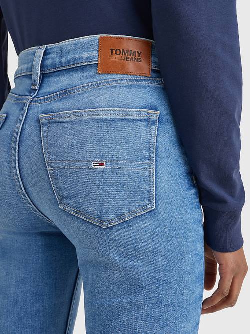 Tommy Hilfiger Nora Mid Rise Skinny Faded Jeans Dames Denim | TH306IQA