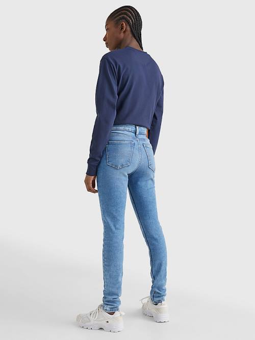 Tommy Hilfiger Nora Mid Rise Skinny Faded Jeans Dames Denim | TH306IQA