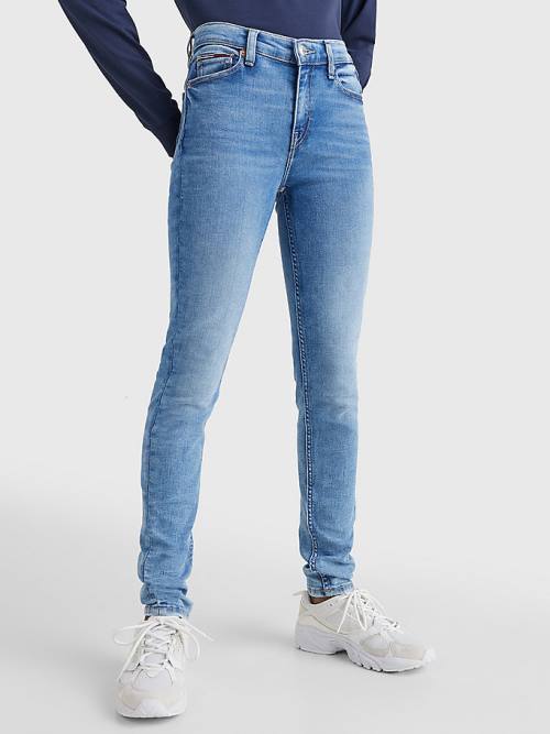 Tommy Hilfiger Nora Mid Rise Skinny Faded Jeans Dames Denim | TH306IQA