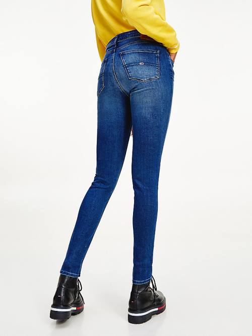 Tommy Hilfiger Nora Mid Rise Skinny Faded Jeans Dames Denim | TH583NUS