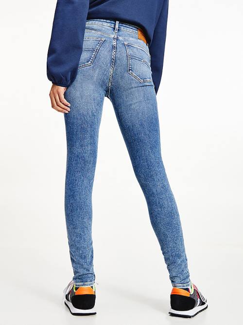 Tommy Hilfiger Nora Mid Rise Skinny Fit Jeans Dames Denim | TH674OYM